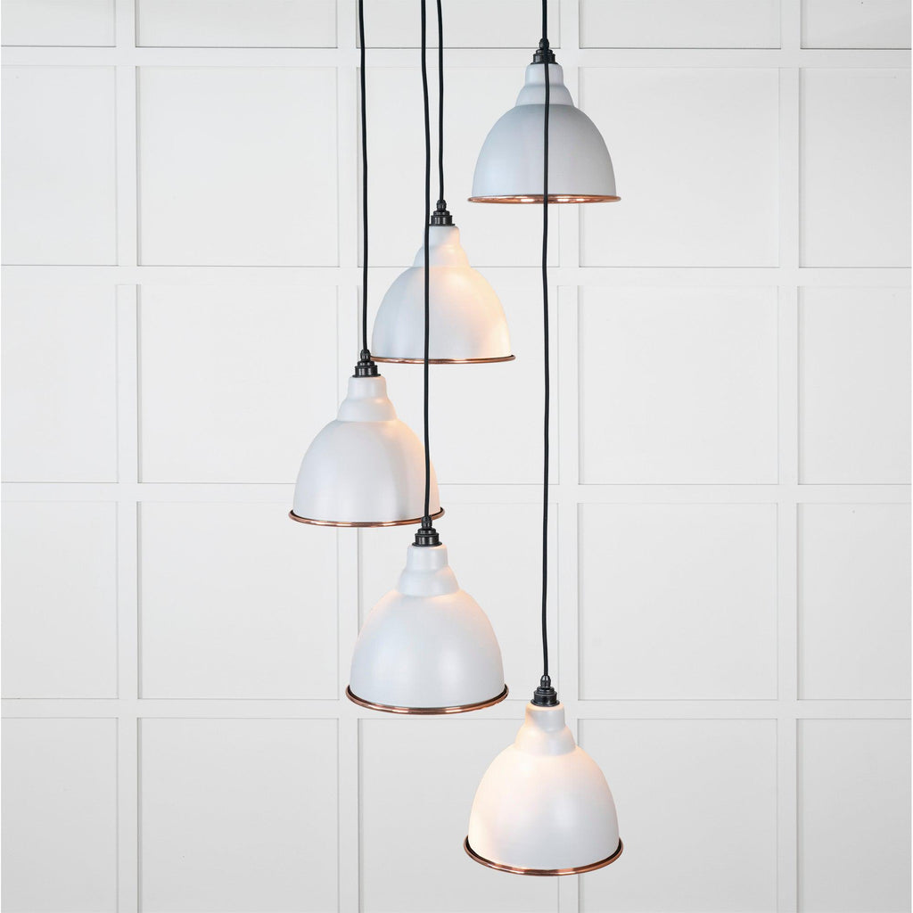 Smooth Copper Brindley Cluster Pendant in Birch | From The Anvil-Cluster Pendants-Yester Home