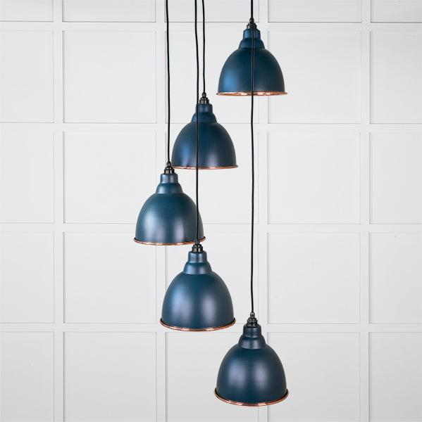 Smooth Copper Brindley Cluster Pendant in Dusk | From The Anvil-Cluster Pendants-Yester Home