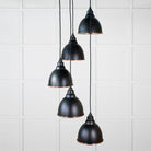 Smooth Copper Brindley Cluster Pendant in Elan Black | From The Anvil-Cluster Pendants-Yester Home