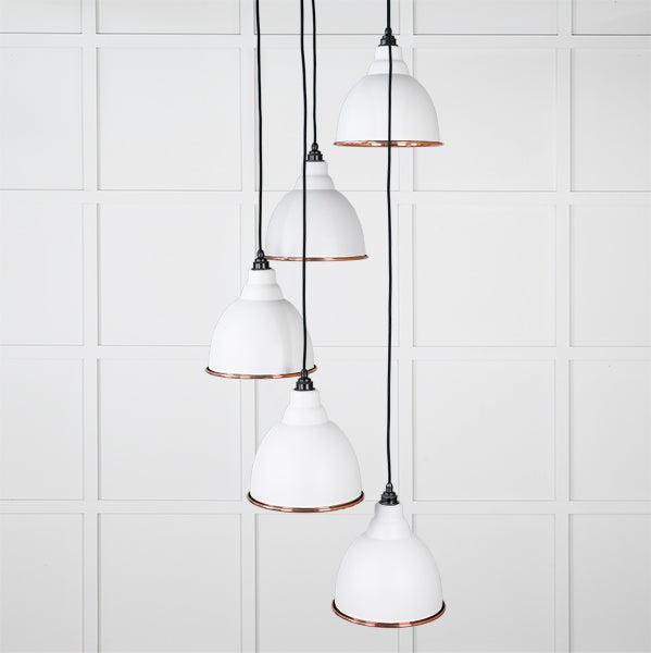 Smooth Copper Brindley Cluster Pendant in Flock | From The Anvil