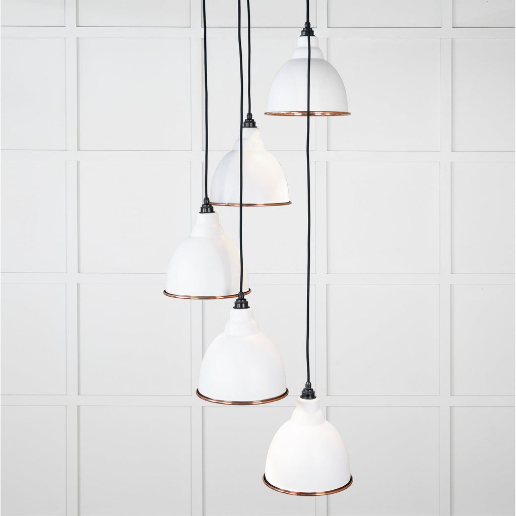 Smooth Copper Brindley Cluster Pendant in Flock | From The Anvil