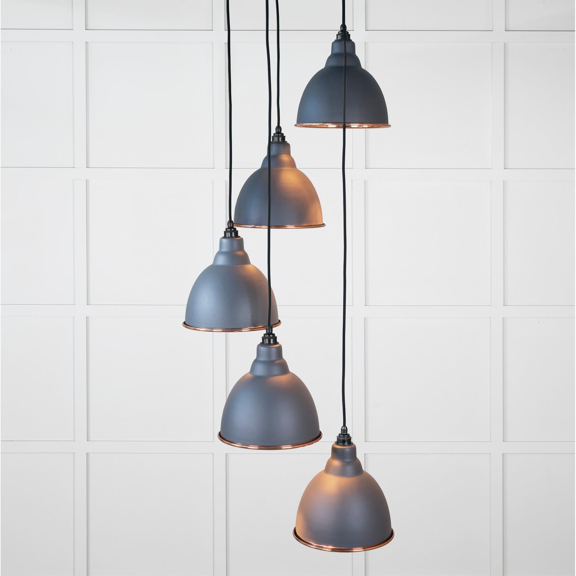 Smooth Copper Brindley Cluster Pendant in Slate | From The Anvil - Cluster Pendants - From The Anvil - Yester Home