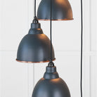 Smooth Copper Brindley Cluster Pendant in Soot | From The Anvil - Cluster Pendants - From The Anvil - Yester Home