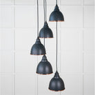 Smooth Copper Brindley Cluster Pendant in Soot | From The Anvil-Cluster Pendants-Yester Home