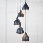 Smooth Copper Brindley Cluster Pendant in Soot | From The Anvil-Cluster Pendants-Yester Home