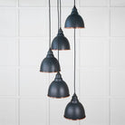 Smooth Copper Brindley Cluster Pendant in Soot | From The Anvil-Cluster Pendants-Yester Home