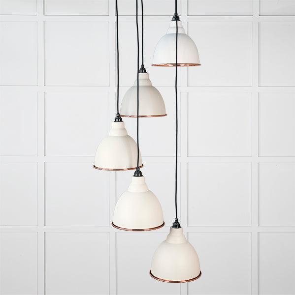Smooth Copper Brindley Cluster Pendant in Teasel | From The Anvil-Cluster Pendants-Yester Home