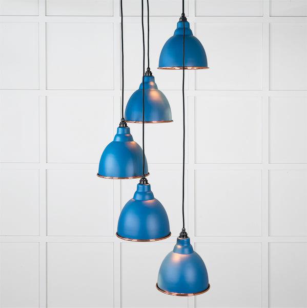 Smooth Copper Brindley Cluster Pendant in Upstream | From The Anvil-Cluster Pendants-Yester Home