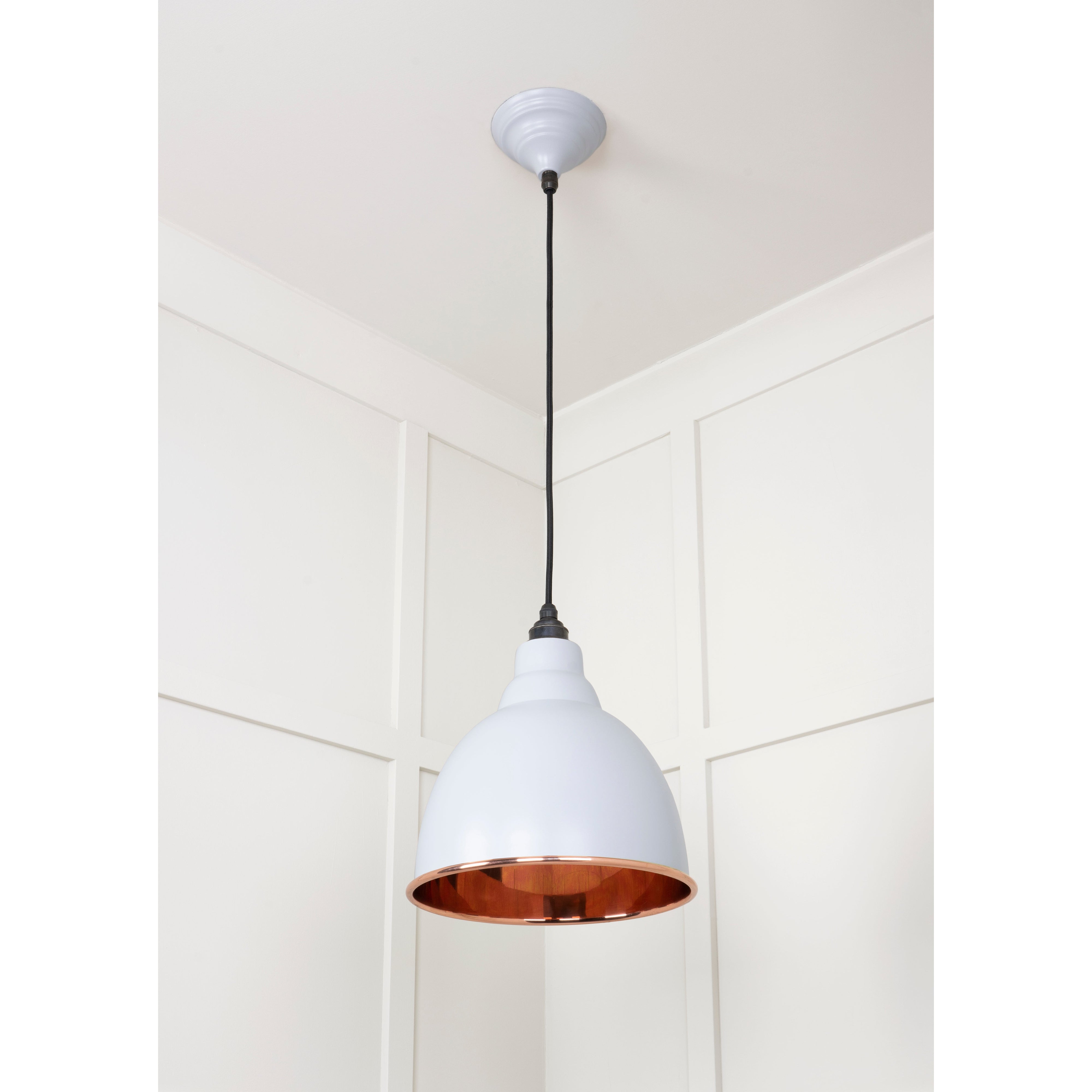 Smooth Copper Brindley Pendant in Birch | From The Anvil-Brindley-Yester Home