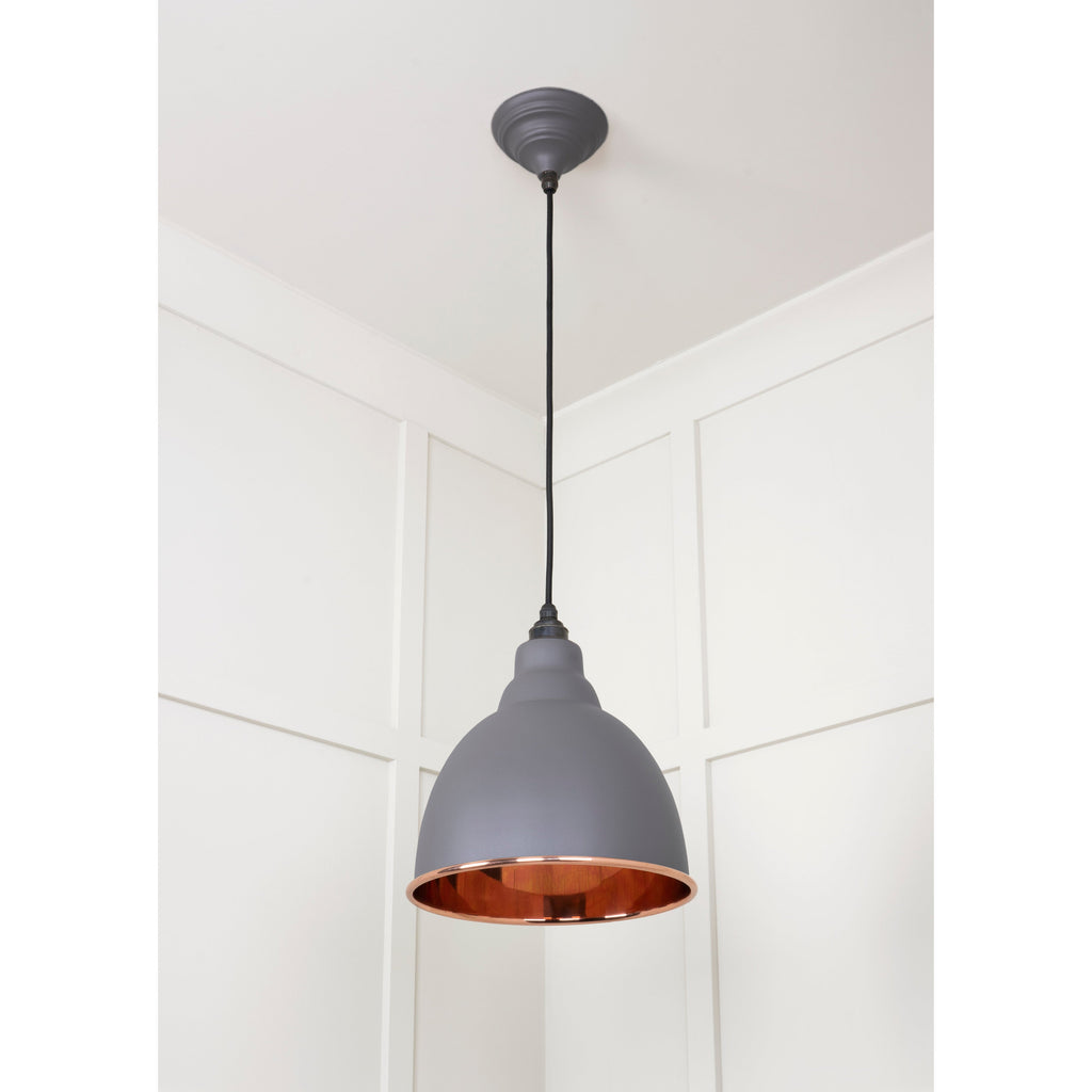 Smooth Copper Brindley Pendant in Bluff | From The Anvil