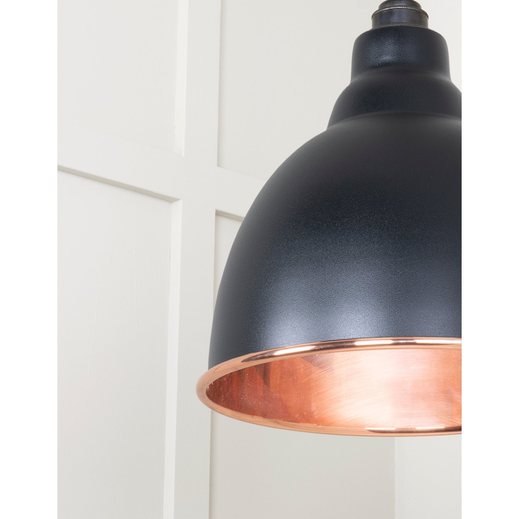 Smooth Copper Brindley Pendant in Elan Black | From The Anvil-Brindley-Yester Home