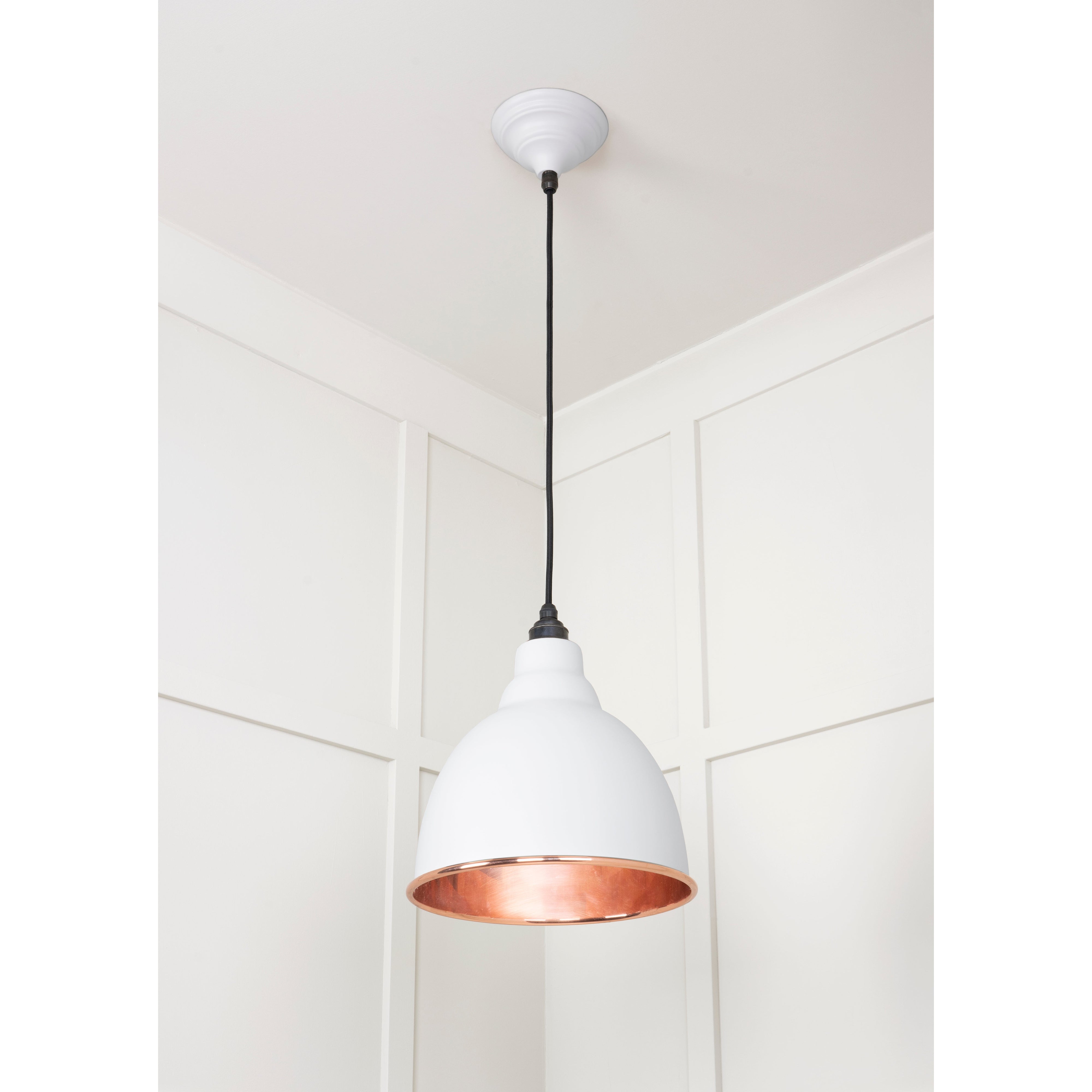 Smooth Copper Brindley Pendant in Flock | From The Anvil-Brindley-Yester Home