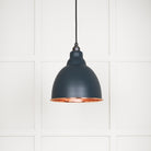 Smooth Copper Brindley Pendant in Soot | From The Anvil - Brindley - From The Anvil - Yester Home