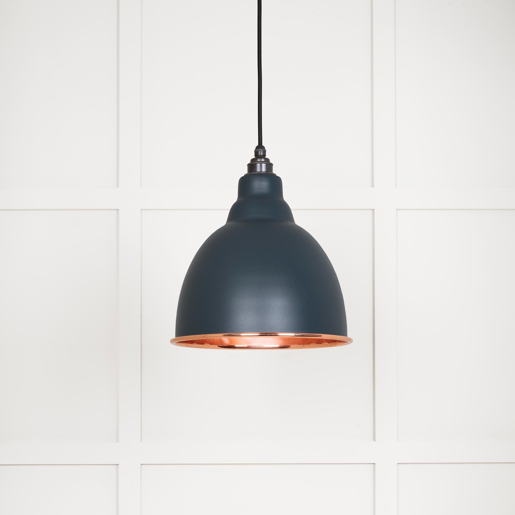 Smooth Copper Brindley Pendant in Soot | From The Anvil - Brindley - From The Anvil - Yester Home