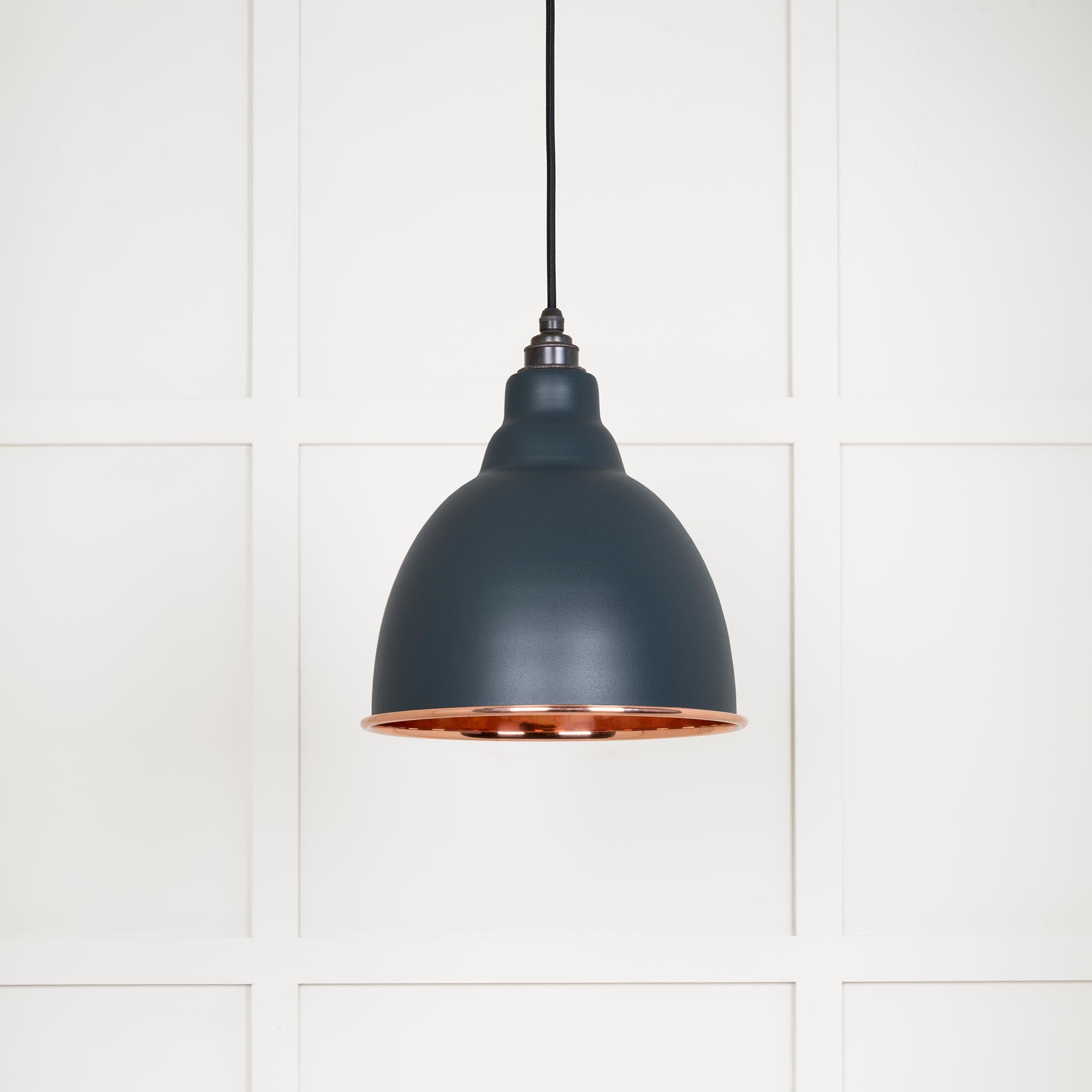 Smooth Copper Brindley Pendant in Soot | From The Anvil - Brindley - From The Anvil - Yester Home
