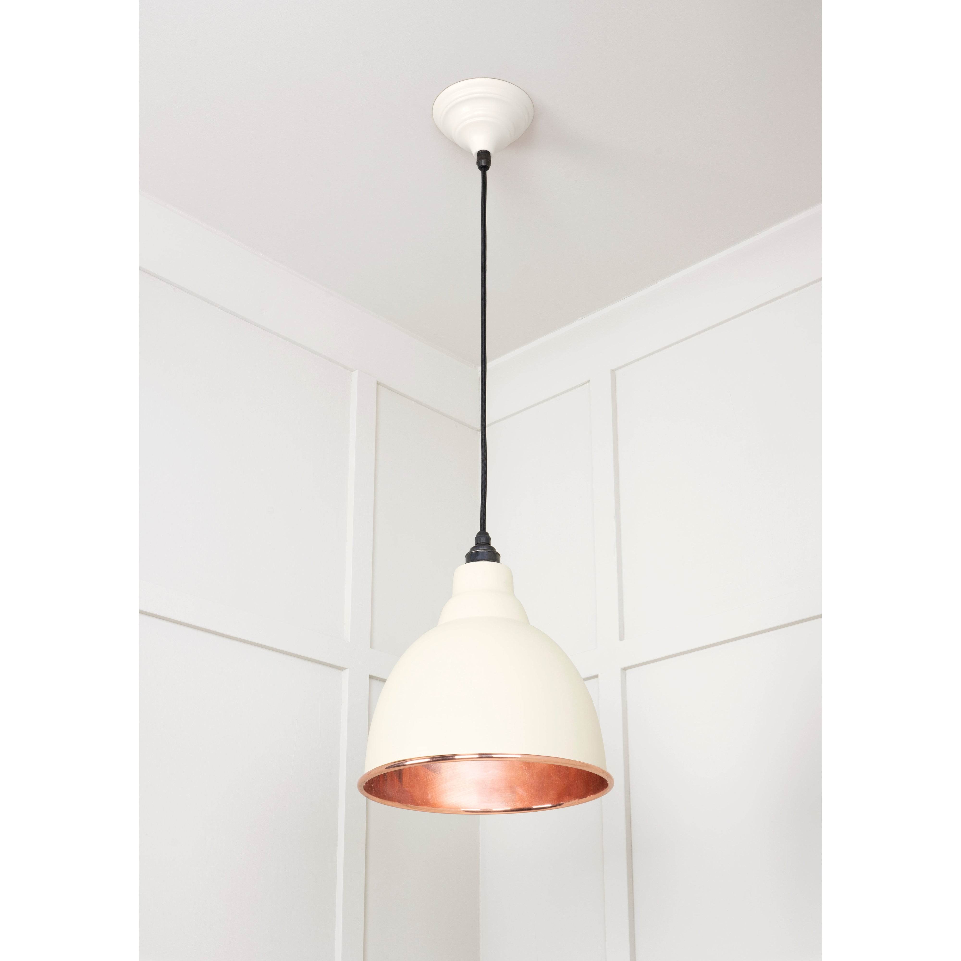 Smooth Copper Brindley Pendant in Teasel | From The Anvil-Brindley-Yester Home