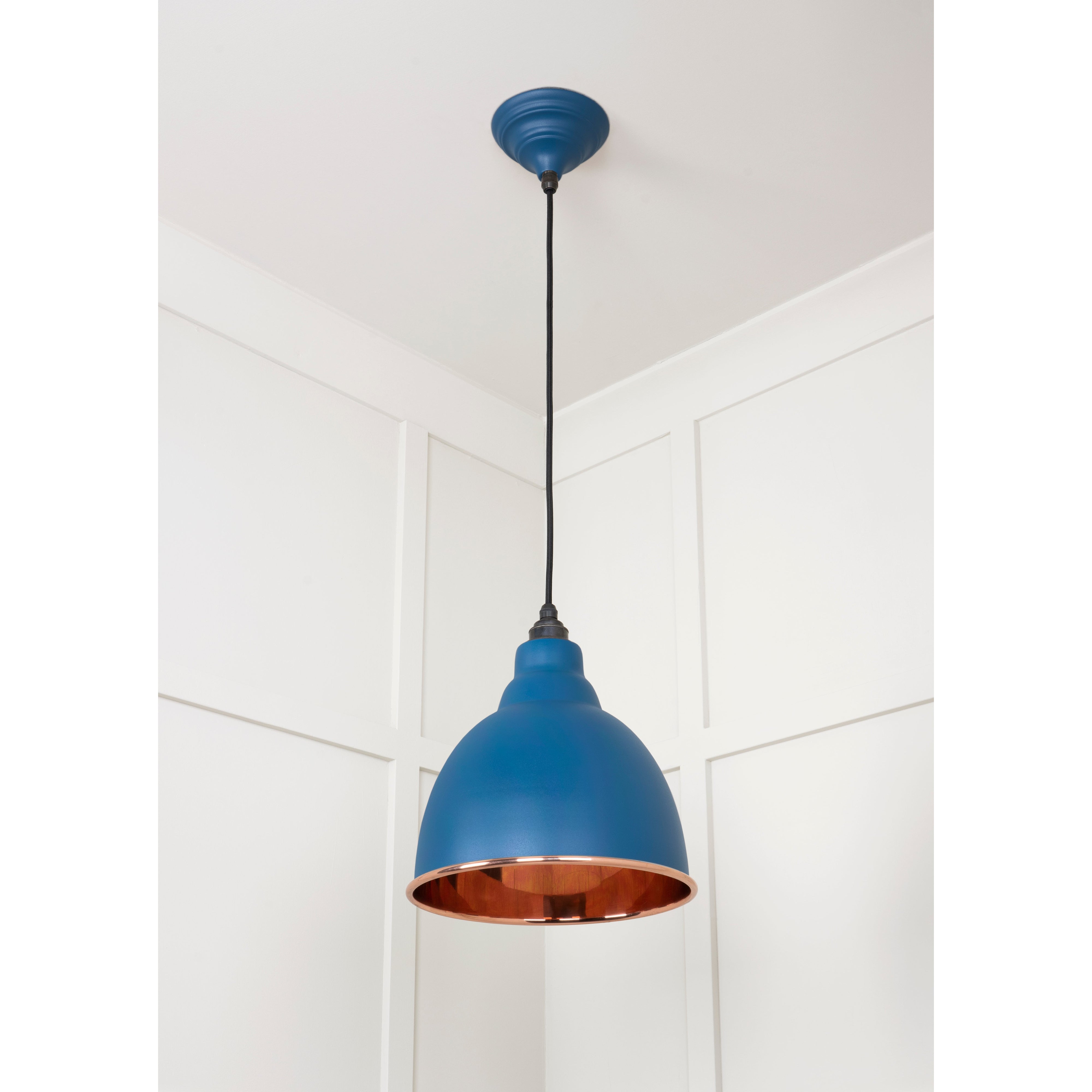 Smooth Copper Brindley Pendant in Upstream | From The Anvil-Brindley-Yester Home