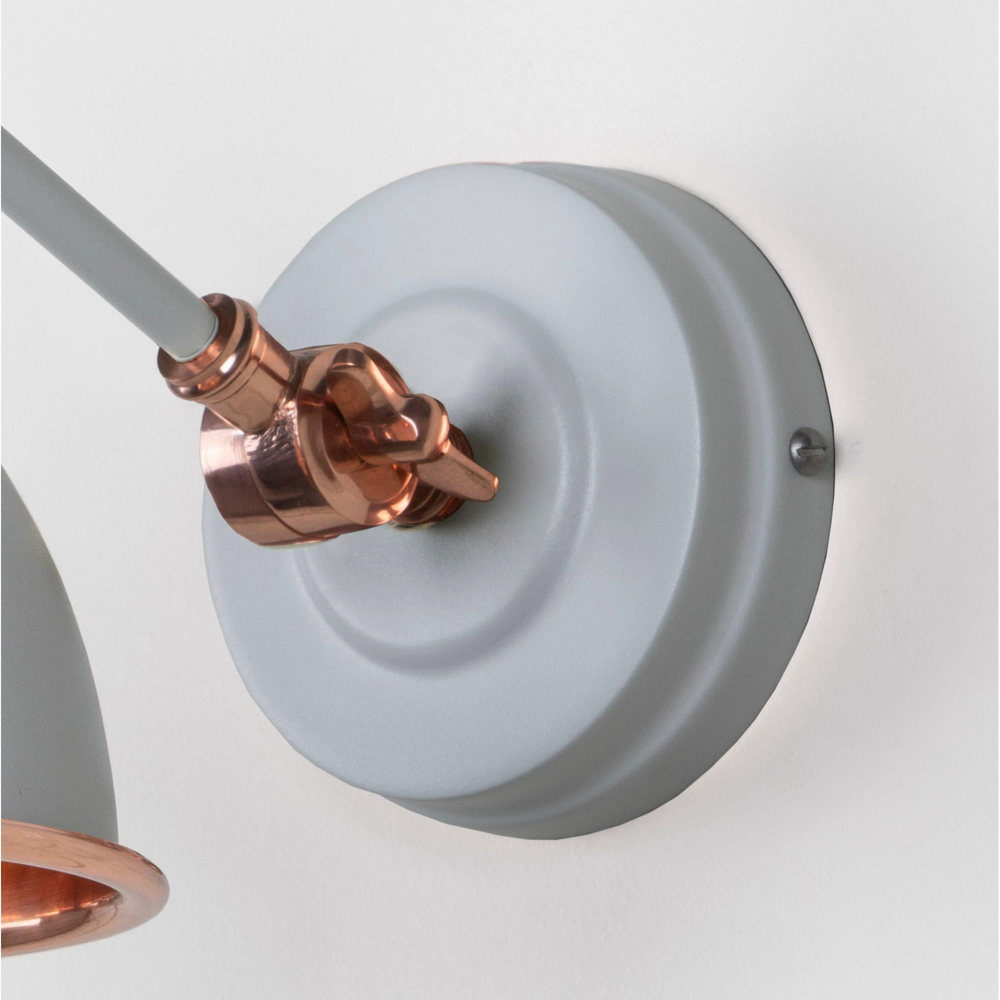 Smooth Copper Brindley Wall Light in Birch | From The Anvil - Wall Lights - From The Anvil - Yester Home