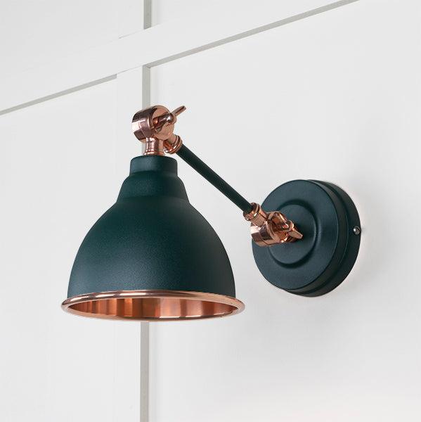 Smooth Copper Brindley Wall Light in Dingle | From The Anvil-Wall Lights-Yester Home