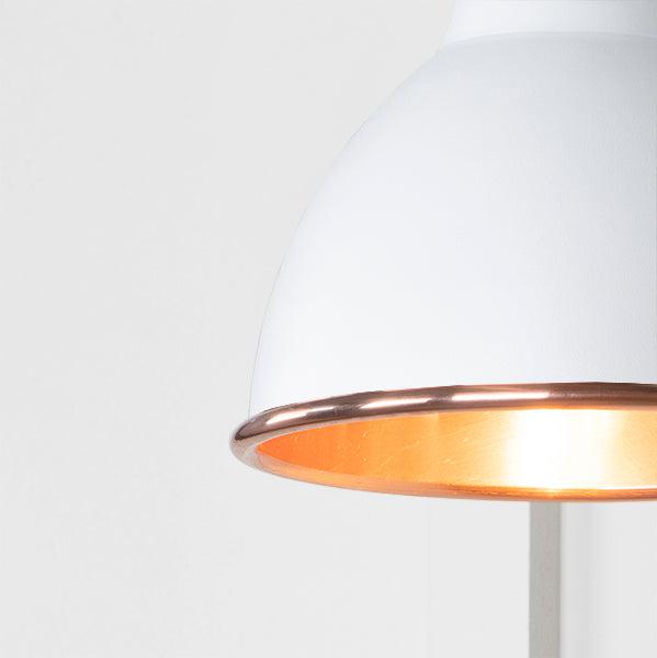 Smooth Copper Brindley Wall Light in Flock | From The Anvil-Wall Lights-Yester Home