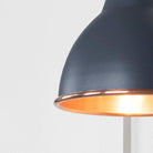 Smooth Copper Brindley Wall Light in Slate | From The Anvil-Wall Lights-Yester Home