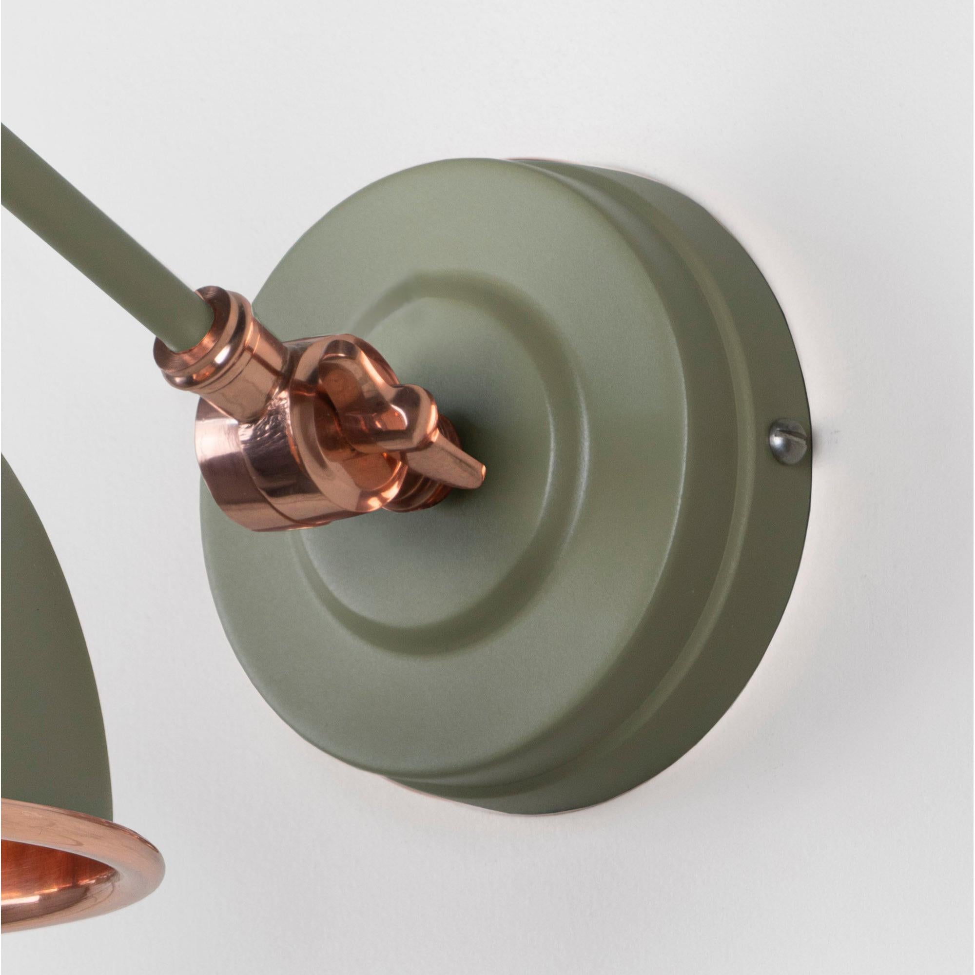 Smooth Copper Brindley Wall Light in Tump | From The Anvil - Wall Lights - From The Anvil - Yester Home