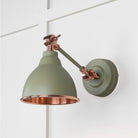 Smooth Copper Brindley Wall Light in Tump | From The Anvil-Wall Lights-Yester Home