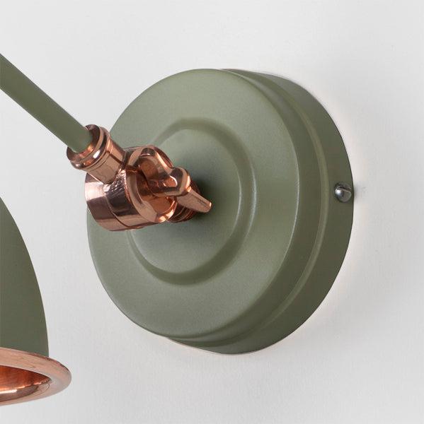 Smooth Copper Brindley Wall Light in Tump | From The Anvil-Wall Lights-Yester Home