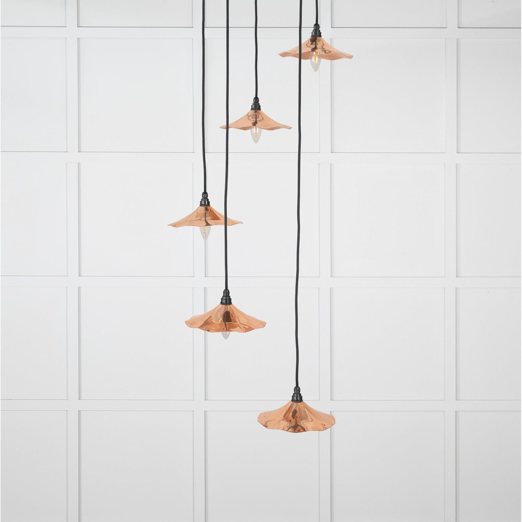 Smooth Copper Flora Cluster Pendant | From The Anvil-Cluster Pendants-Yester Home