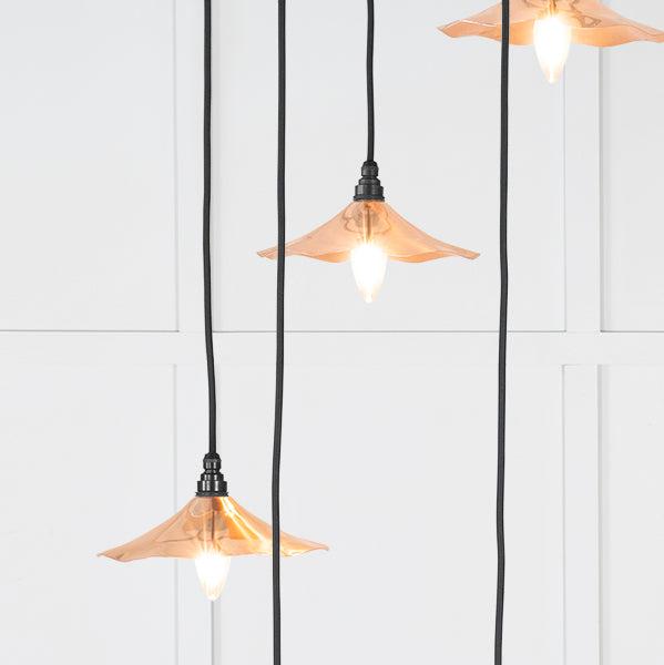 Smooth Copper Flora Cluster Pendant | From The Anvil-Cluster Pendants-Yester Home