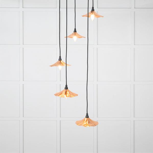 Smooth Copper Flora Cluster Pendant | From The Anvil-Cluster Pendants-Yester Home
