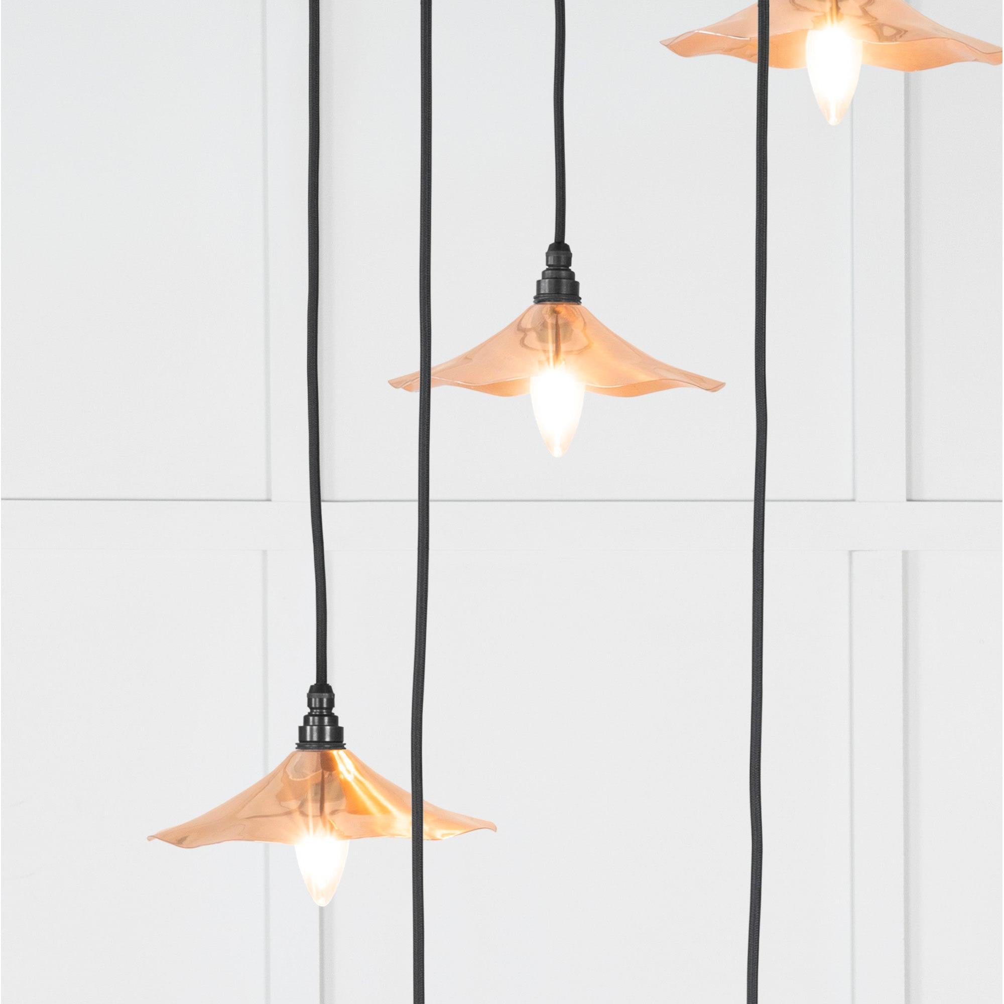 Smooth Copper Flora Cluster Pendant | From The Anvil - Cluster Pendants - From The Anvil - Yester Home