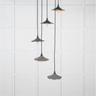 Smooth Copper Flora Cluster Pendant in Bluff | From The Anvil-Cluster Pendants-Yester Home