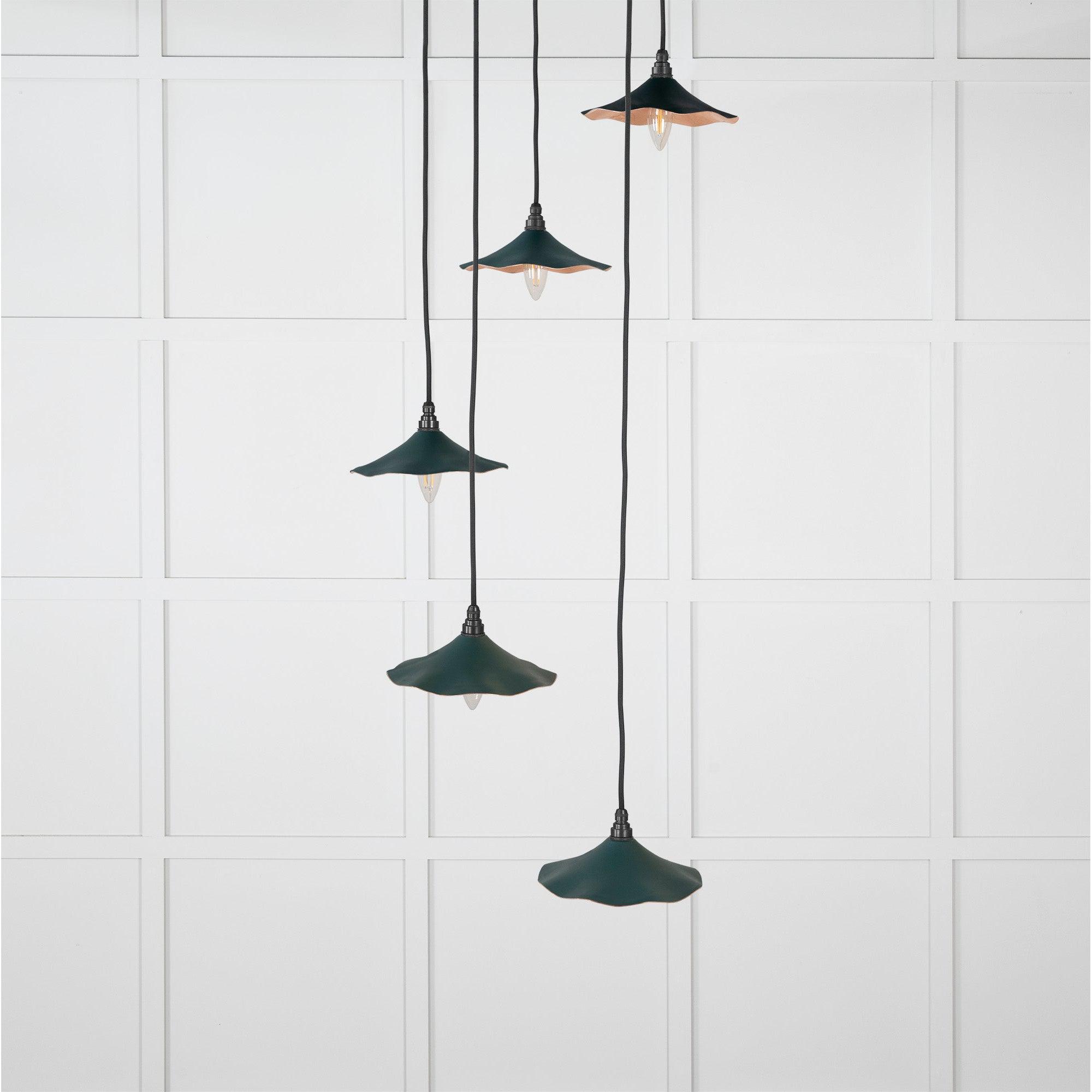 Smooth Copper Flora Cluster Pendant in Dingle | From The Anvil-Cluster Pendants-Yester Home