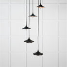 Smooth Copper Flora Cluster Pendant in Elan Black | From The Anvil-Cluster Pendants-Yester Home