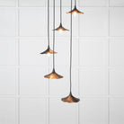 Smooth Copper Flora Cluster Pendant in Elan Black | From The Anvil-Cluster Pendants-Yester Home