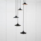 Smooth Copper Flora Cluster Pendant in Elan Black | From The Anvil-Cluster Pendants-Yester Home