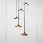 Smooth Copper Flora Cluster Pendant in Elan Black | From The Anvil-Cluster Pendants-Yester Home