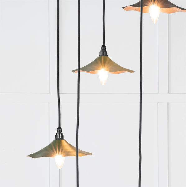 Smooth Copper Flora Cluster Pendant in Heath | From The Anvil-Cluster Pendants-Yester Home