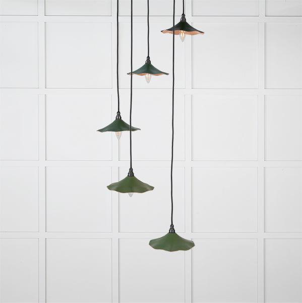 Smooth Copper Flora Cluster Pendant in Heath | From The Anvil-Cluster Pendants-Yester Home