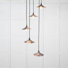 Smooth Copper Flora Cluster Pendant in Slate | From The Anvil-Cluster Pendants-Yester Home