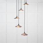 Smooth Copper Flora Cluster Pendant in Slate | From The Anvil-Cluster Pendants-Yester Home