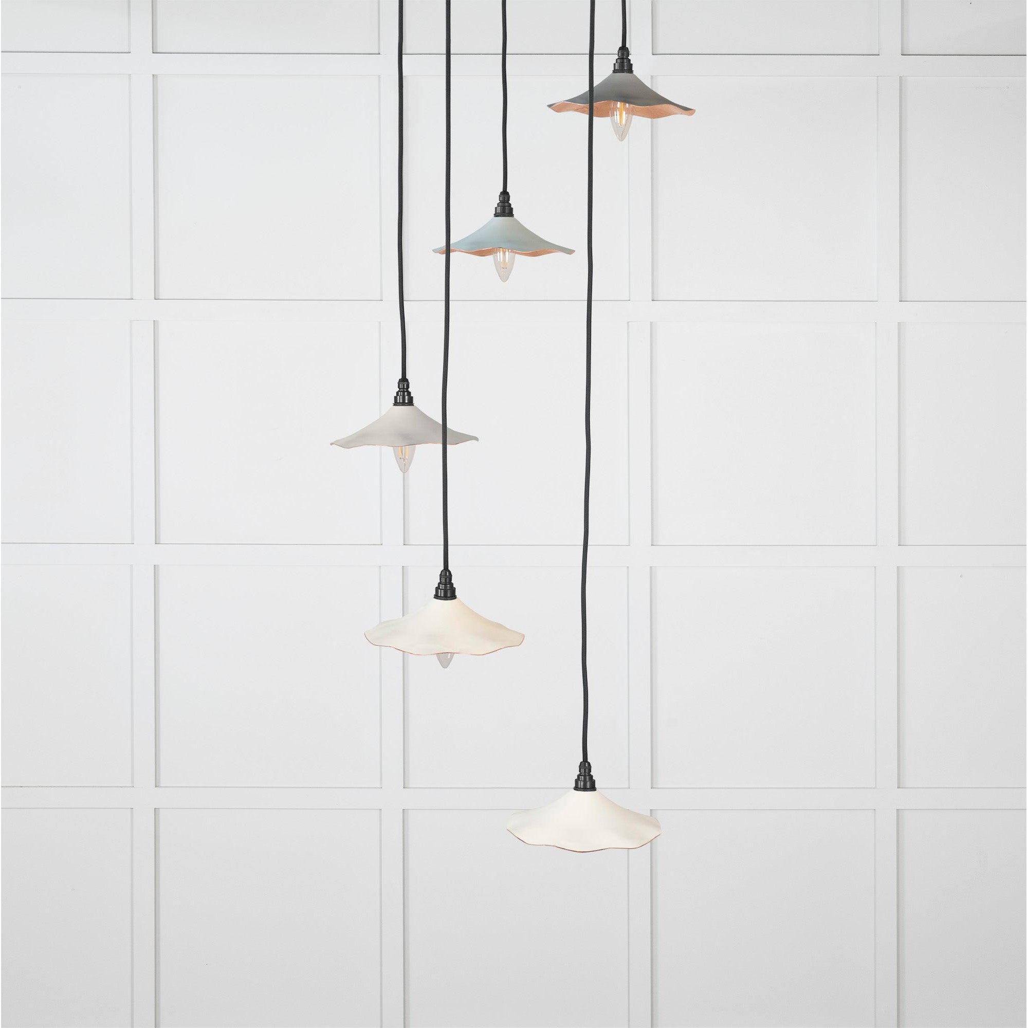 Smooth Copper Flora Cluster Pendant in Teasel | From The Anvil-Cluster Pendants-Yester Home