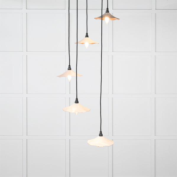 Smooth Copper Flora Cluster Pendant in Teasel | From The Anvil-Cluster Pendants-Yester Home
