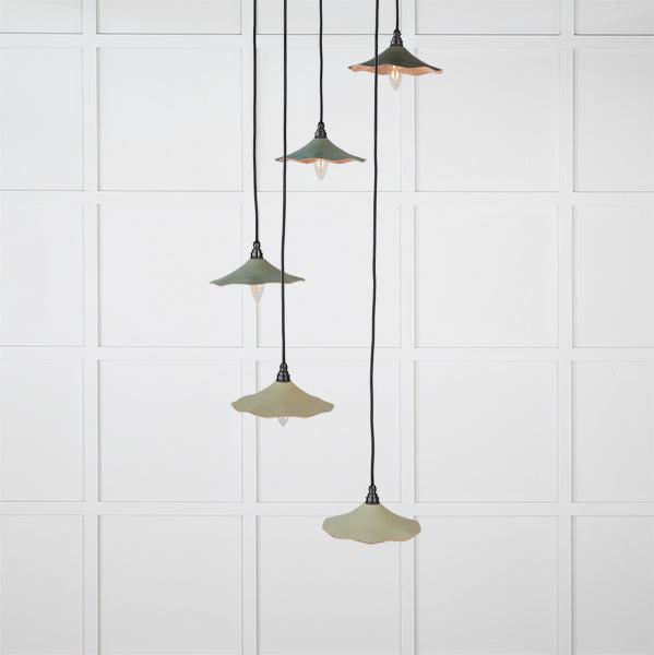 Smooth Copper Flora Cluster Pendant in Tump | From The Anvil-Cluster Pendants-Yester Home