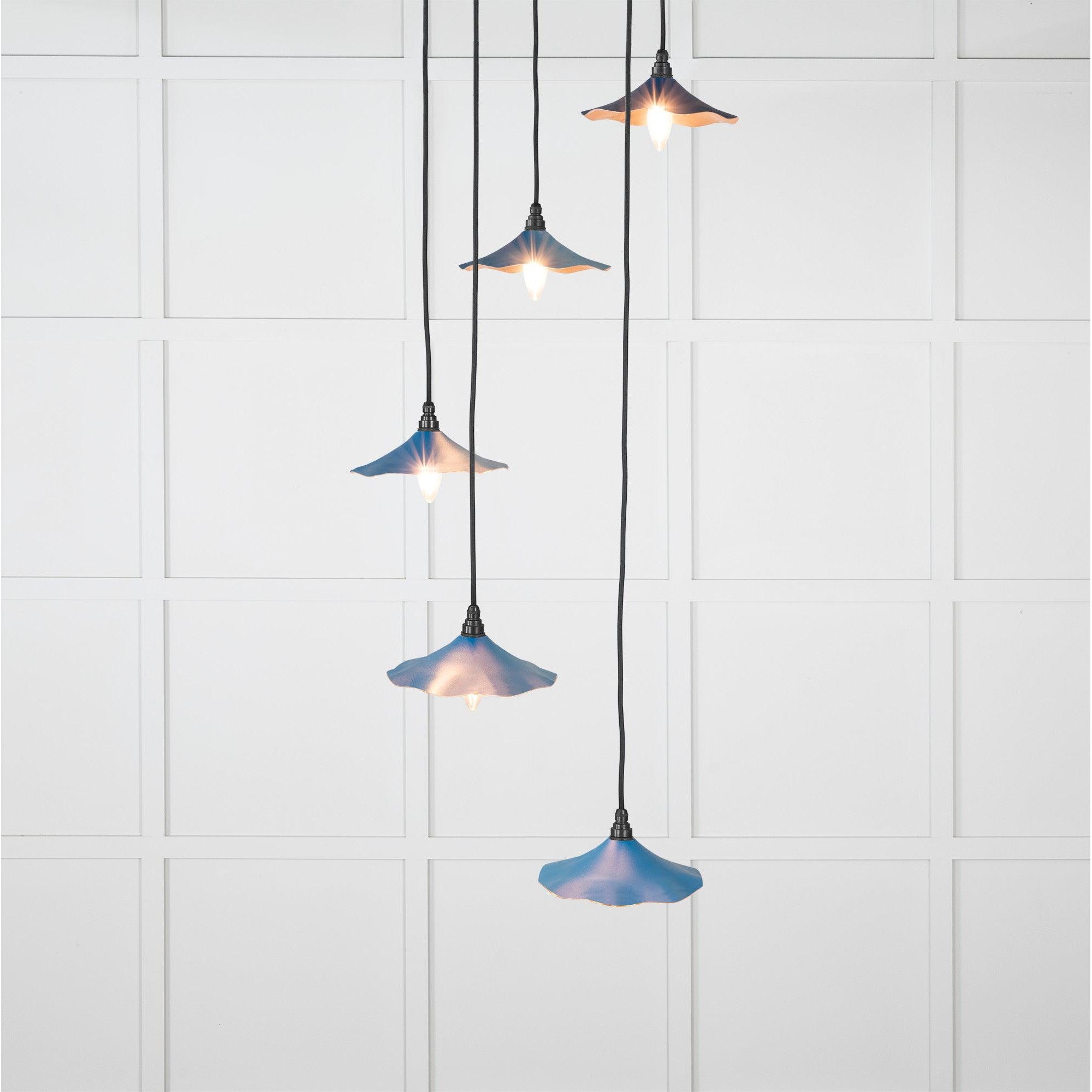 Smooth Copper Flora Cluster Pendant in Upstream | From The Anvil-Cluster Pendants-Yester Home