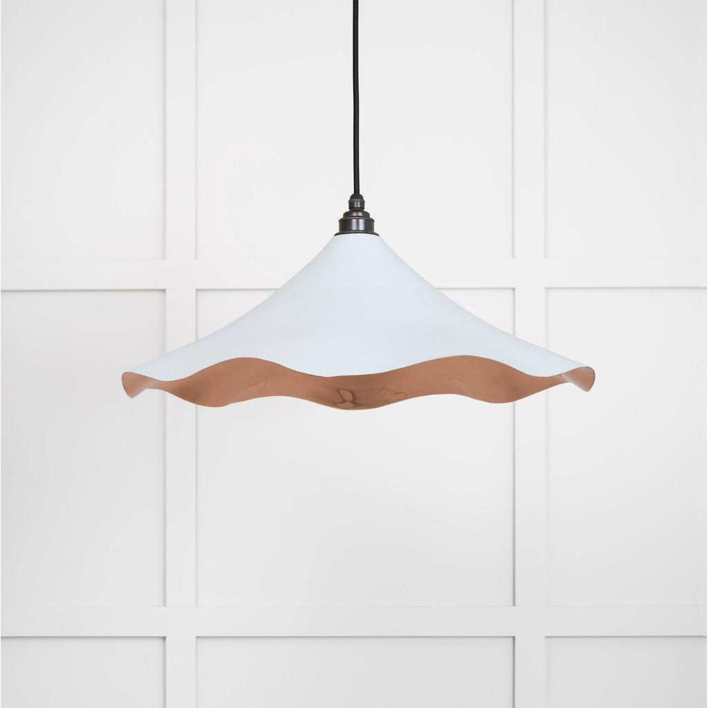 Smooth Copper Flora Pendant in Birch | From The Anvil-Ceiling Pendants-Yester Home