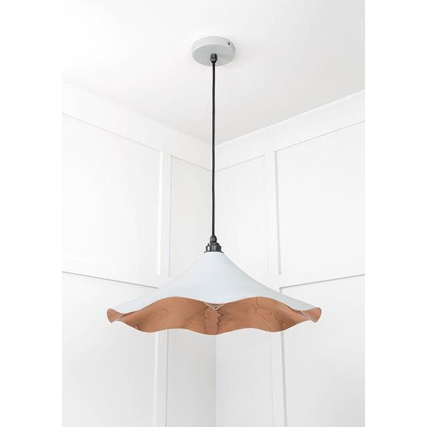 Smooth Copper Flora Pendant in Birch | From The Anvil-Ceiling Pendants-Yester Home