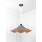 Smooth Copper Flora Pendant in Bluff | From The Anvil - Ceiling Lights - From The Anvil - Yester Home