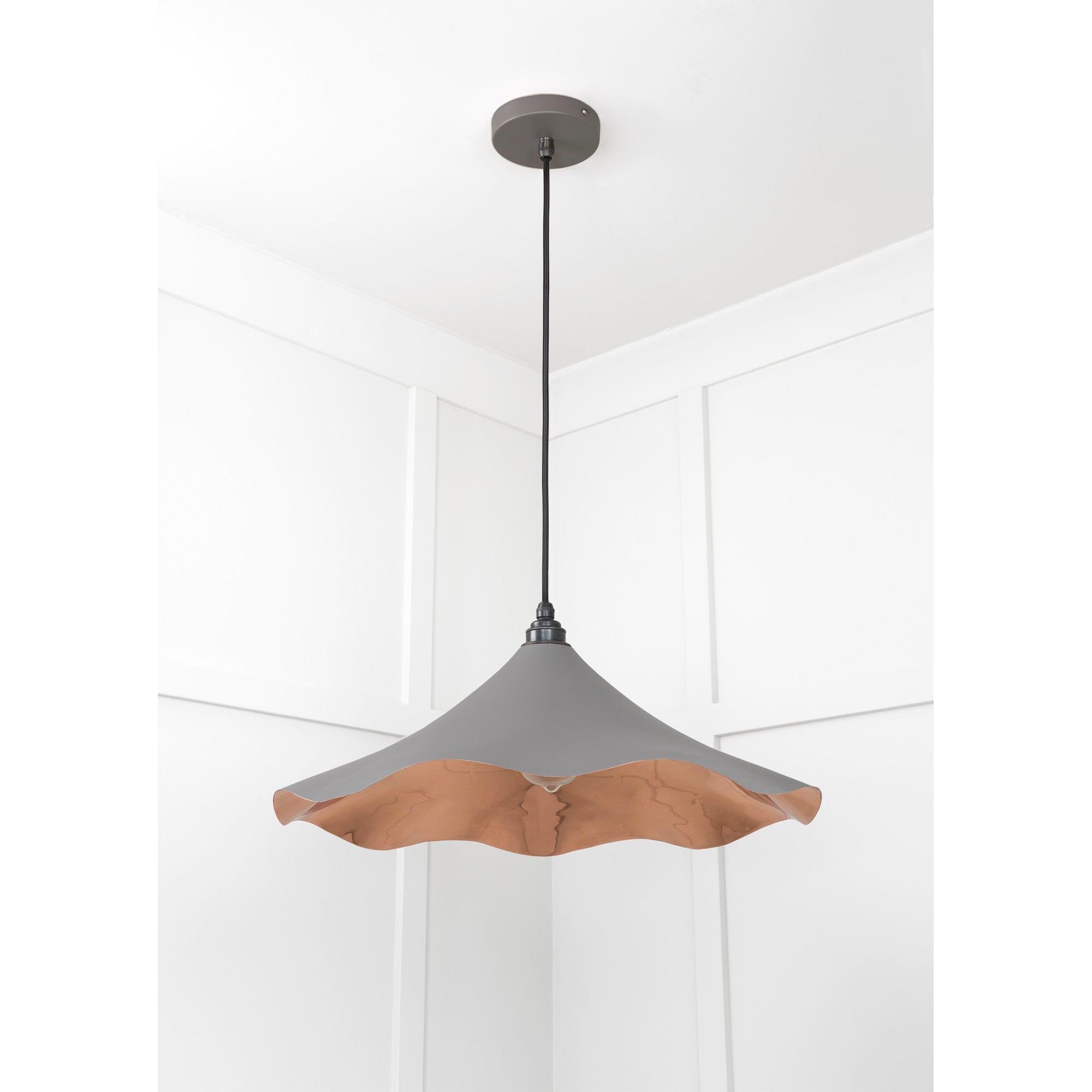 Smooth Copper Flora Pendant in Bluff | From The Anvil - Ceiling Lights - From The Anvil - Yester Home